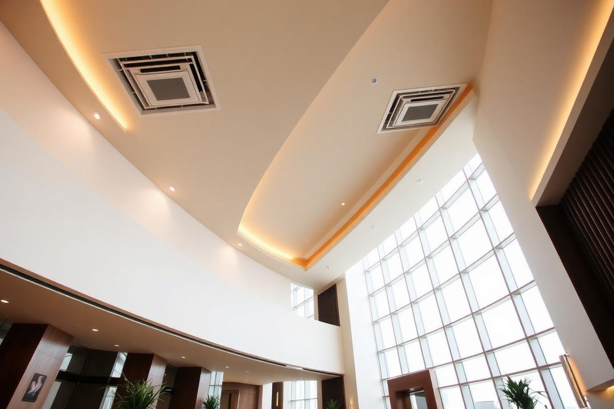 Interior de hotel con instalacion de climatizacion
